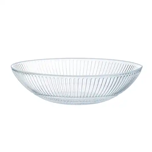 Garantierte Lieferung Multischale LOUISON 430 ml Glas mit Relief Ø 160 mm H 45 mm